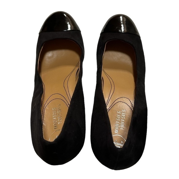 NWOT, Suede with Patent Toe, Mootsies Tootsies. lightly padded insole size 8 1/2 - Picture 7 of 14